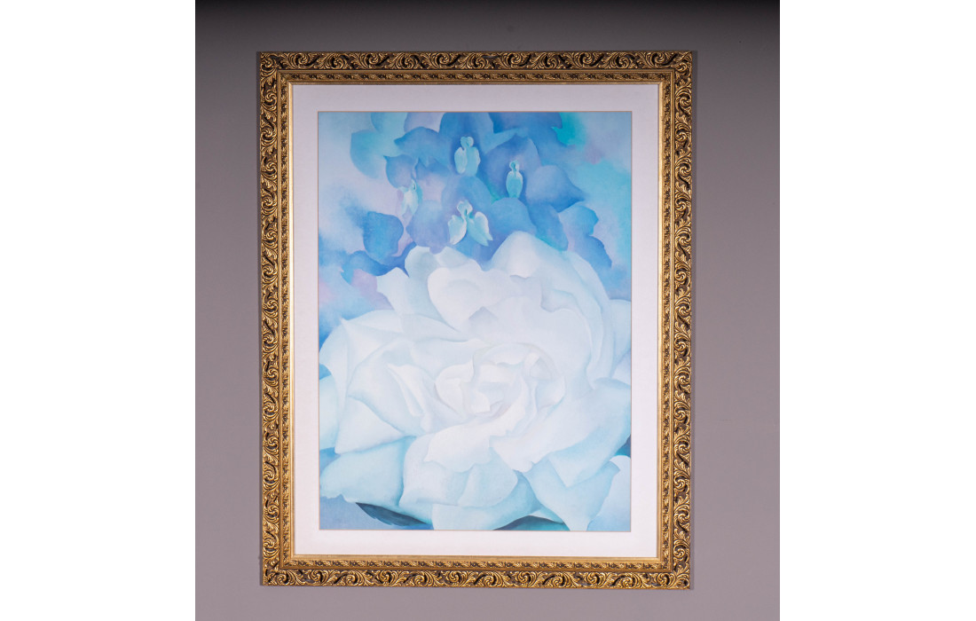 Art Print Georgia O'Keeffe 1930 with Gold Frame