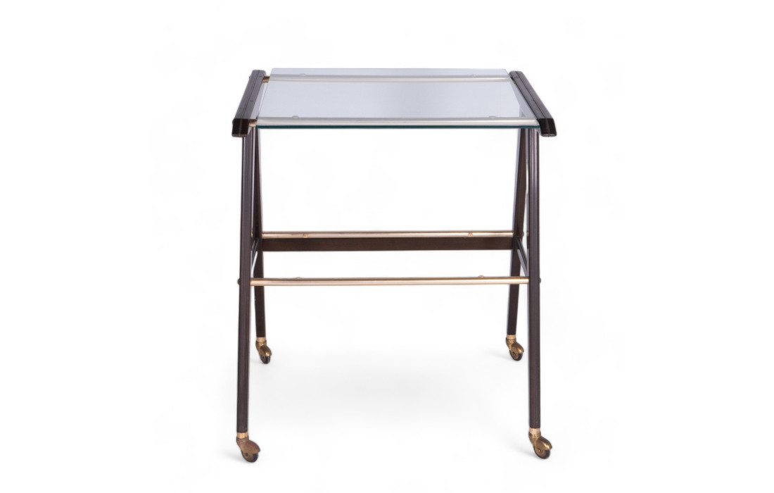 Vintage Serving Trolley with Glass Top